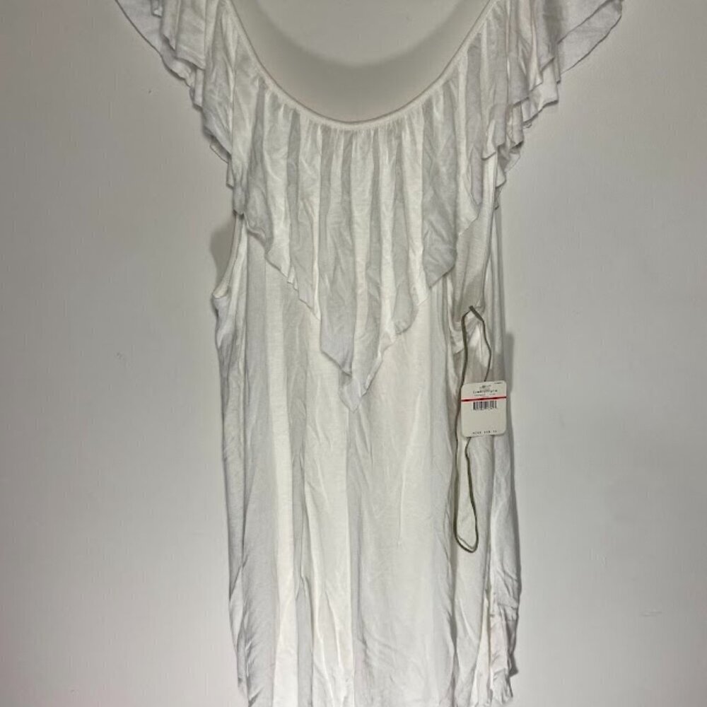 Free People Beach One Body White Deep Scoop Neck Dress